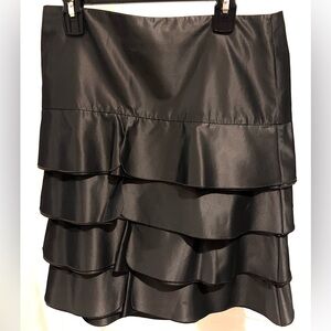 Vintage Emporio Armani Tiered Skirt - Women’s Gunmetal Gray Size 6